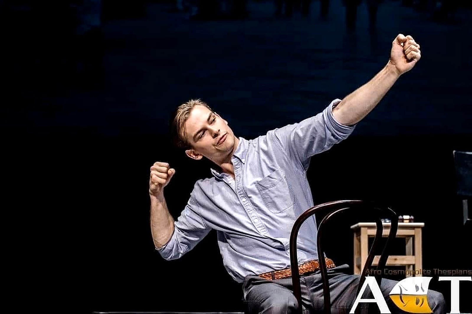 A theatrical public gesture from The Merchant of Venice.