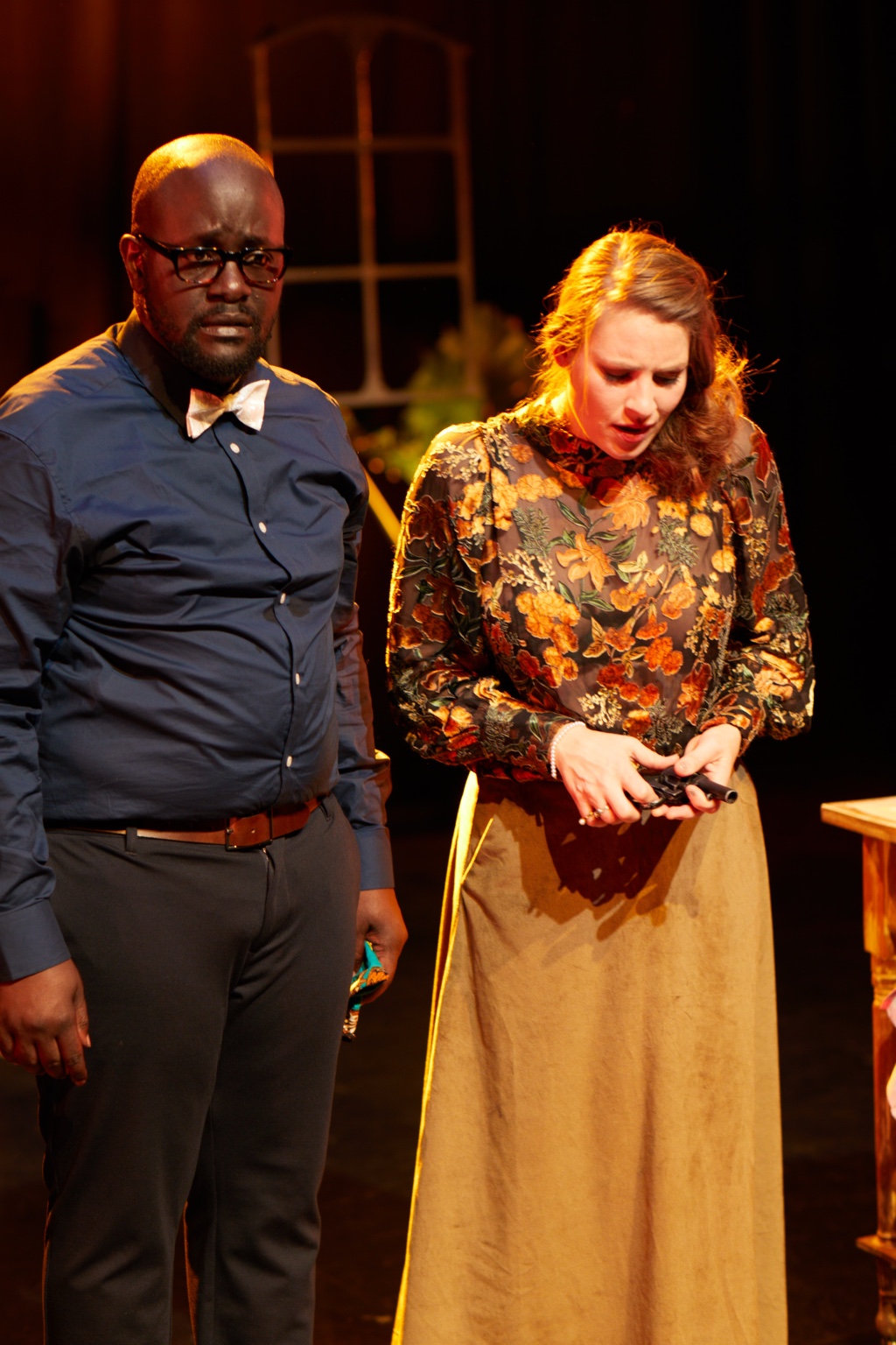 Armed confrontation scene from Miss Julie’s Happy Valley.