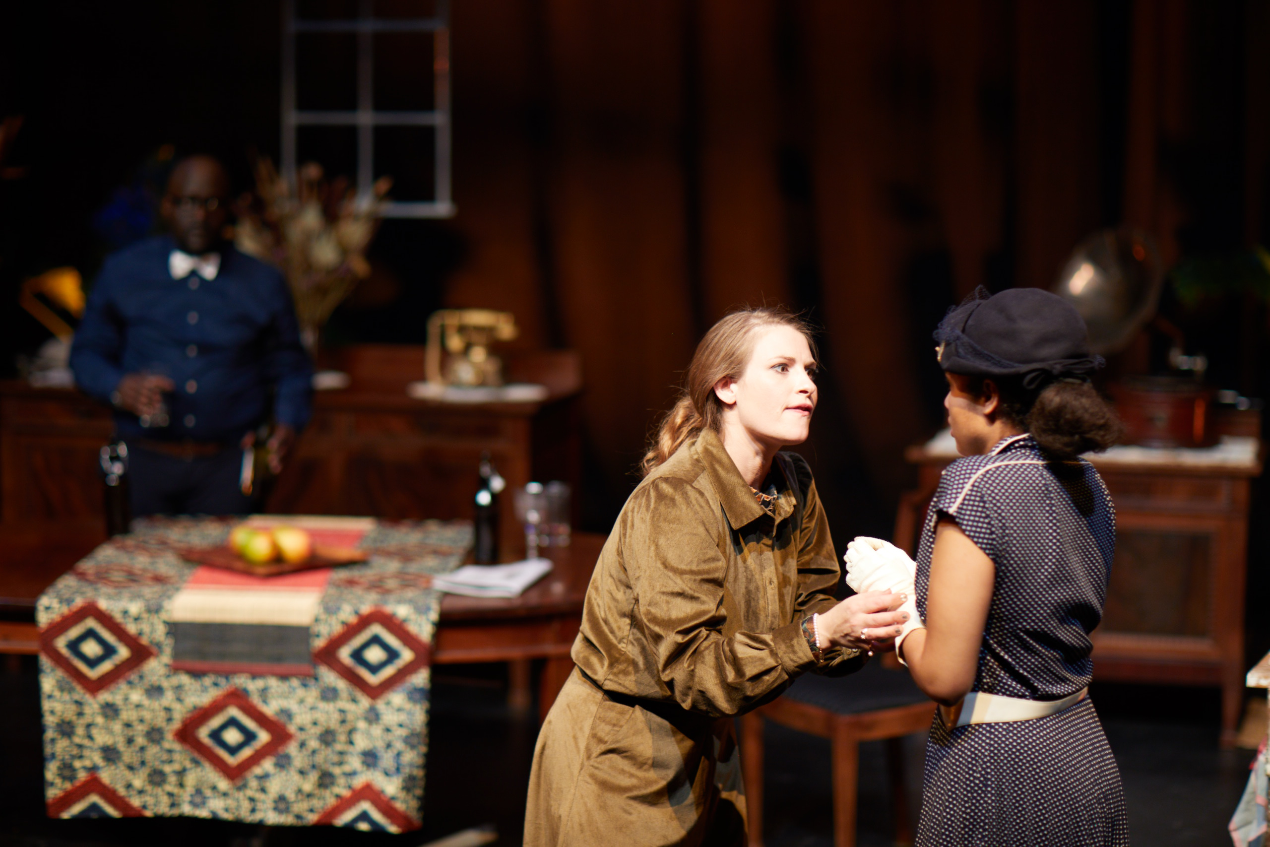 Three-character image from Miss Julie’s Happy Valley.